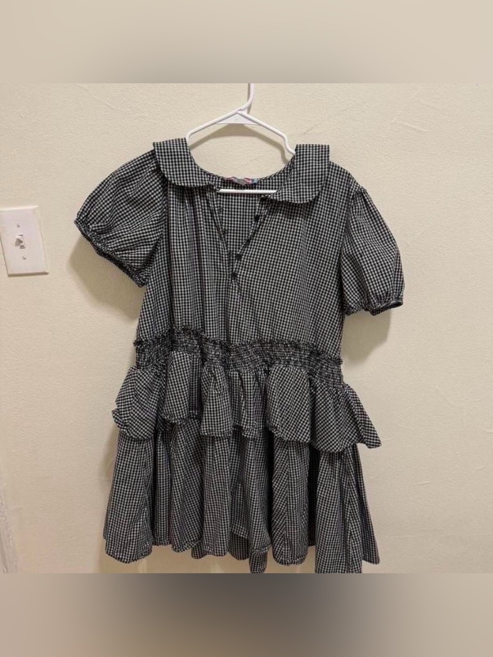 Urban Outfitters Gingham Babydoll Dress